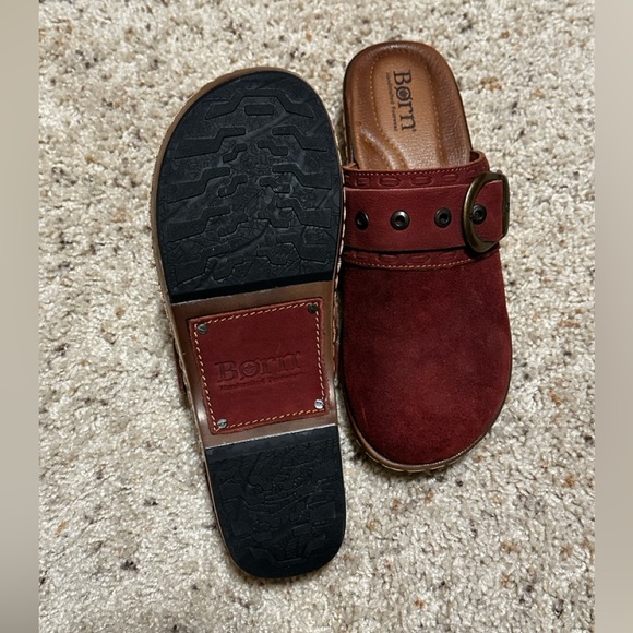 Suede/Leather Born Clogs - Picture 2 of 5